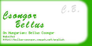 csongor bellus business card